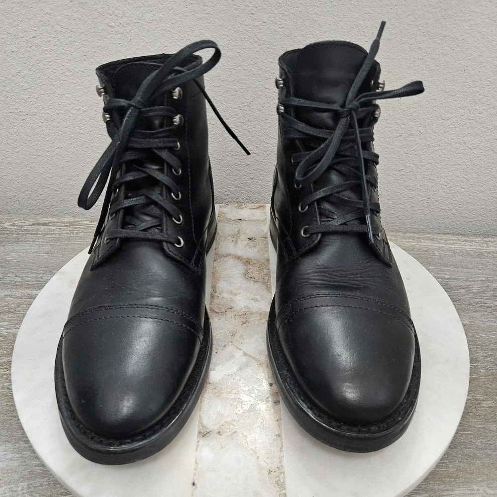Thursday Boot Company Everyday Captain Black Leather Boots Men's 8.5
